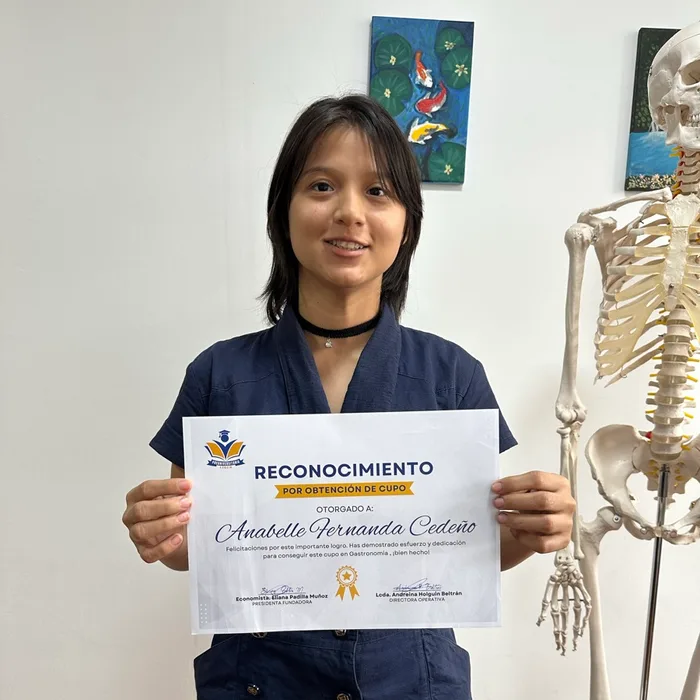 Anabelle Fernanda Cedeño, Cupo en Gastronomía — Universidad Estatal de Milagro