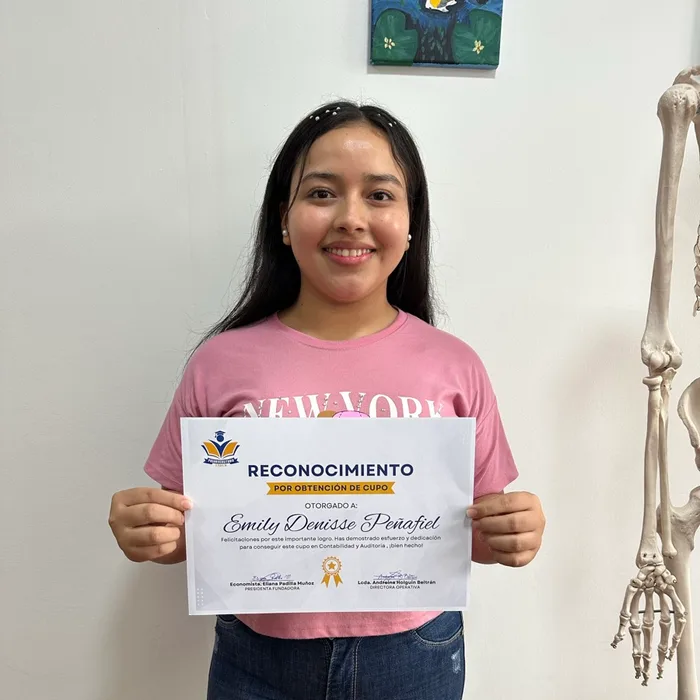 Emily Denisse Peñafiel, Cupo en Contabilidad y Auditoría — Universidad Estatal de Milagro